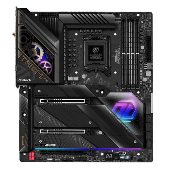 Asrock Z790 TAICHI, Intel Z790, 1700, EATX, 4 DDR5, HDMI, 2 Thunderbolt, Wi-Fi 6E, 2.5G & GB LAN, PCIe5, RGB, 5x M.2