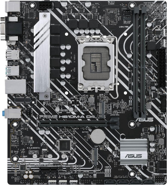 Asus PRIME H610M-A D4 CSM - Corporate Stable Model, Intel H610, 1700, Micro ATX, 2 DDR4, VGA, HDMI, DP, PCIe4, 2x M.2