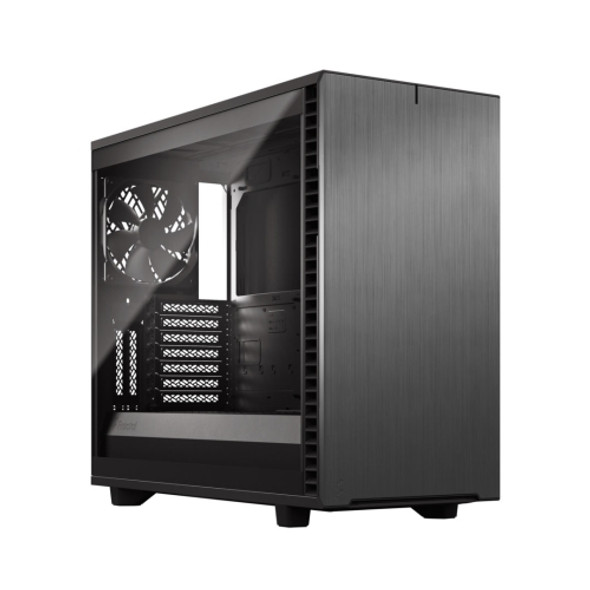 Fractal Design Define 7 (Light TG Grey) Gaming Case w/ Light Tint Glass Window, E-ATX, Multibracket, 3 Fans, Fan Hub, Silence-optimized, USB-C