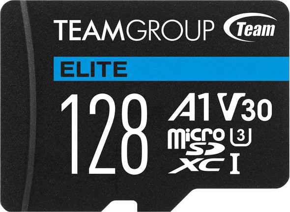Team 128GB Elite A1 MicroSDXC Card with SD Adapter, UHS-I Class 3, U3, A1 App Performance, 100MB/s physical TEAM New TEAUSDX128GIV30A103 MemoX