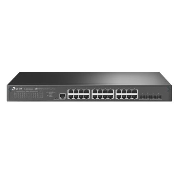 TP-LINK (TL-SG3428X-M2) JetStream 24-Port 2.5GBASE-T L2+ Managed Switch with 4 10GE SFP+ Slots, PoE++, Rackmountable