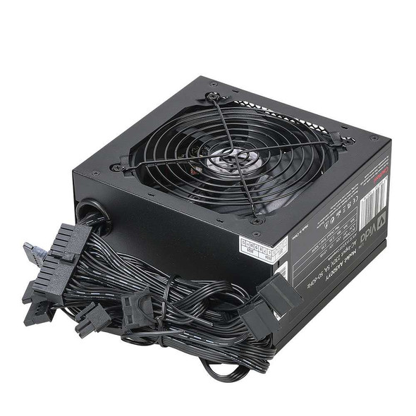 Vida Lite 500W ATX PSU, Fluid Dynamic Ultra-Quiet Fan, Flat Black Cables, Power Lead Not Included physical VIDA New AA-500-YY MemoX