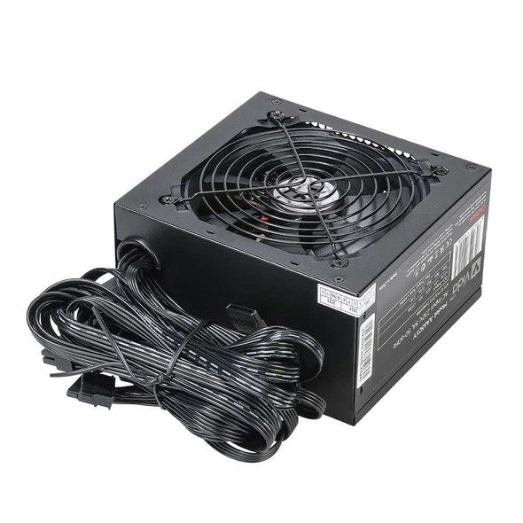 Vida Lite 650W ATX PSU, Fluid Dynamic Ultra-Quiet Fan, PCIe, Flat Black Cables, Power Lead Not Included physical VIDA New AA-650-YY MemoX