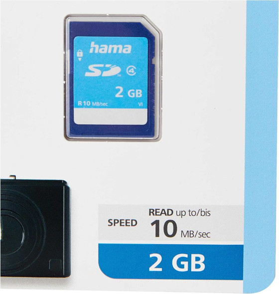 Hama SD 2Gb Class 4 Memory Card physical HAMA New 055377 MemoX