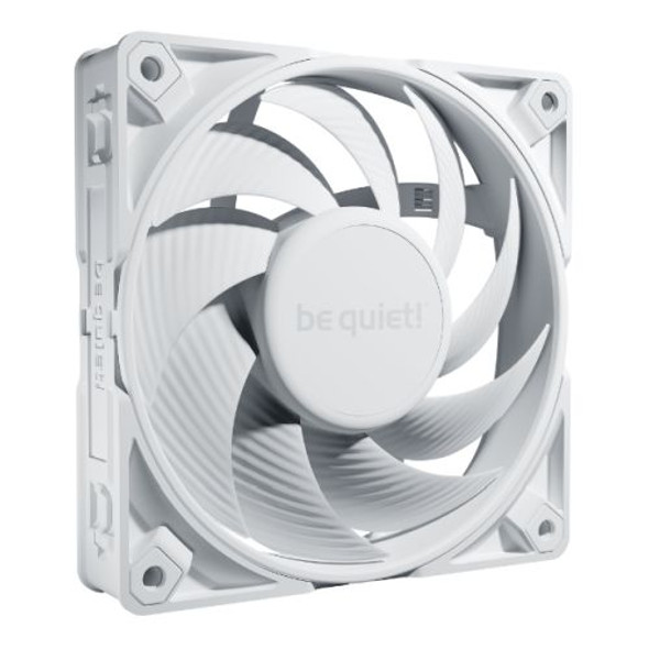 Be Quiet! (BL118) Silent Wings Pro 4 12cm PWM Case Fan, White, Up to 3000 RPM, 3x Speed Switch, Fluid Dynamic Bearing