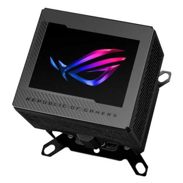 Asus ROG Ryujin III WB CPU Water Block, Full-Colour 3.5" LCD Customisable Screen, Embedded VRM Fan, Black physical ASUS New 90RC00V0-M0UAY0 MemoX