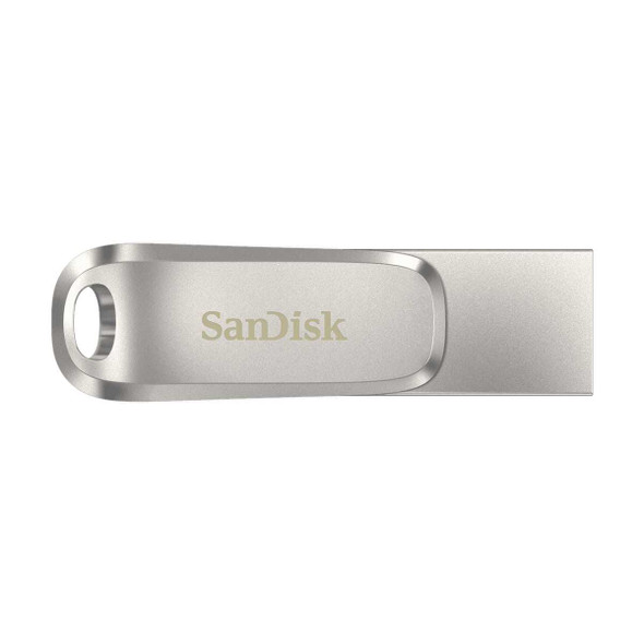 SanDisk 64GB Ultra Dual Drive Luxe USB Type-C Flash Drive all-metal, up to 400MB/s with reversible USB Type-C and USB Type-A connectors, for smartphones, tablets, Macs and computers, Silver physical SanDisk New SDDDC4-064G-G46 MemoX