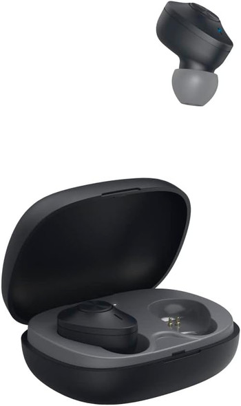 Hama Freedom Buddy Bluetooth Earbuds with Mic, Bass Boost, True Wireless, Touch Control, Voice Control, Charging Case, Black physical HAMA New 00184161 MemoX