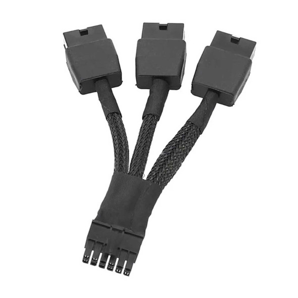 Replacement 12VHPWR 12+4Pin PCIE 5.0 to 3x8Pin (6+2P) Power Cable 10cm Braided physical TARGET New 12CF1-1PW138-30R MemoX