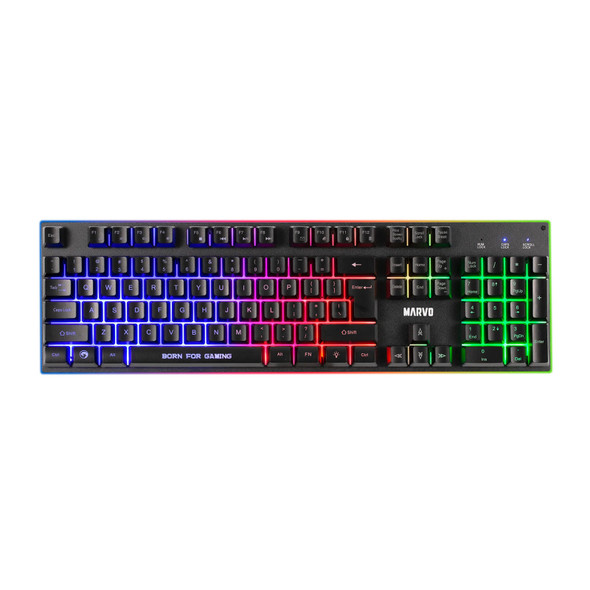 Marvo Scorpion CM416 Loot 40 4 in 1 RGB Gaming UK Layout Keyboard, Mouse, Headset and Mat Bundle (Black)