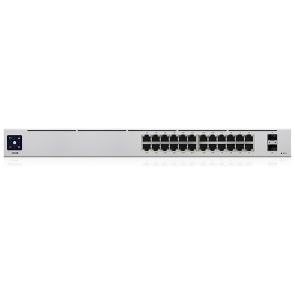 Ubiquiti UniFi USW-24 24-Port Gigabit Switch – Non-PoE, 2 SFP, Fanless