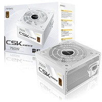 Antec CSK DC 750W White PSU, 80+ Bronze, Fully Wired, Antec's 5-year warranty