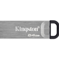 Kingston DataTraveler Kyson 64GB silver capless metal USB-A flash drive