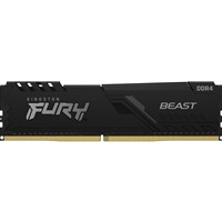 Kingston FURY Beast KF432C16BB/8 8GB (1x 8GB) DIMM System Memory, 3200MHz, DDR4, CL16, Black, Intel XMP