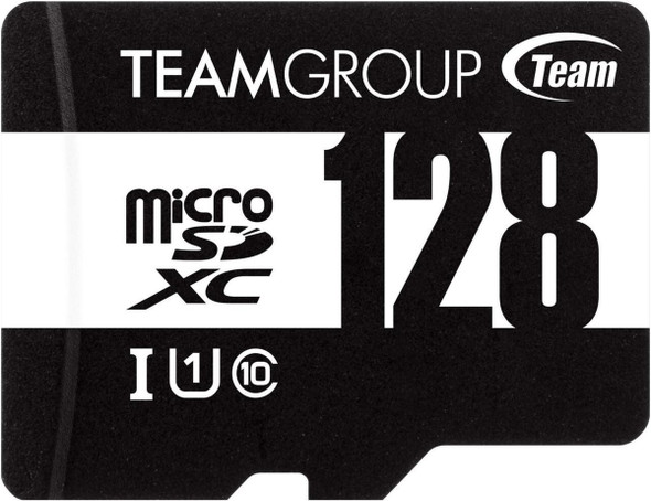 Team 128GB Micro SDXC UHS-1 Class 10 Flash Card with Adapter