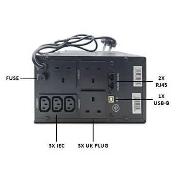 VIDA Armour 1200VA Uninterruptible Power Supply (UPS) Line-Interactive 1.2 kVA 720 W 6 AC Outlet(s) physical VIDA New ARM1200 MemoX