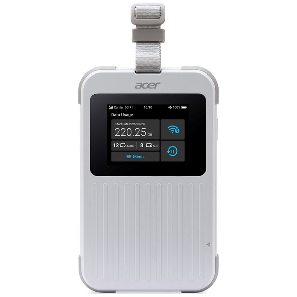 Acer Connect M6E 5G Mobile WiFi Hotspot – WiFi 6E, 8000mAh Battery & 20 Devices