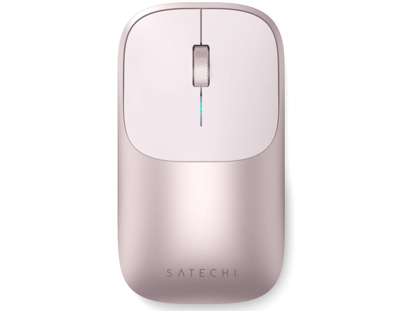 Satechi Slim EX Wireless Mouse – Bluetooth 5.3, USB-C Receiver, Blush
