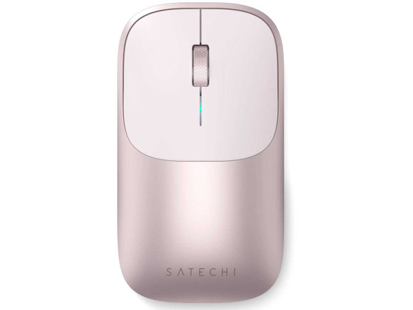 Satechi Slim EX Wireless Mouse – Bluetooth 5.3, USB-C Receiver, Blush physical Satechi New ST-MEXP MemoX