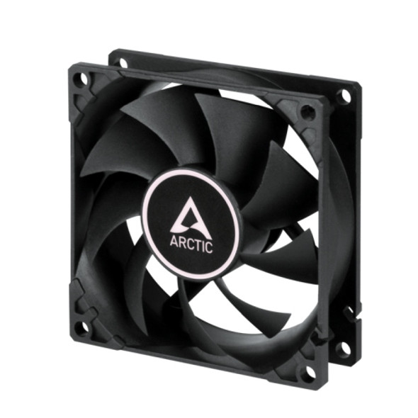 Arctic F8 PWM PST CO 8cm Case Fan for Continuous Operation, Black, 9 Blades, Dual Ball Bearing