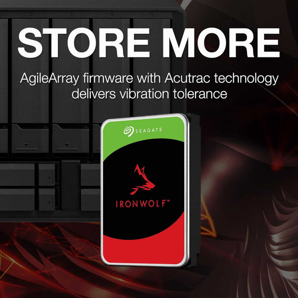 Seagate 3.5", 12TB, SATA3, IronWolf NAS Hard Drive, 7200RPM, 256MB Cache, OEM physical SEAGATE New ST12000VN0008 MemoX