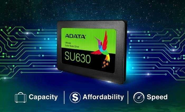 ADATA 240GB Ultimate SU630 SSD, 2.5", SATA3, 7mm , 3D QLC NAND, R/W 520/450 MB/s, 65K IOPS physical ADATA New ASU630SS-240GQ-R MemoX