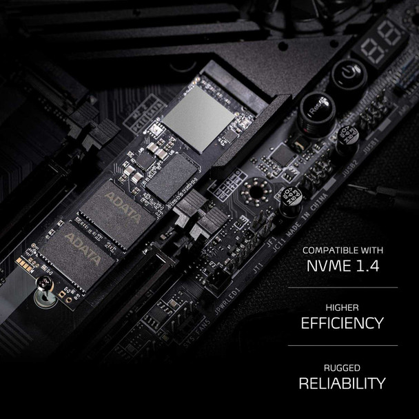 ADATA 512GB XPG GAMMIX S70 Blade M.2 NVMe SSD, M.2 2280, PCIe 4.0, 3D NAND, R/W 7400/2600 MB/s, 425K/510K IOPS, PS5 Compatible, No Heatsink physical ADATA New AGAMMIXS70B-512G-CS MemoX