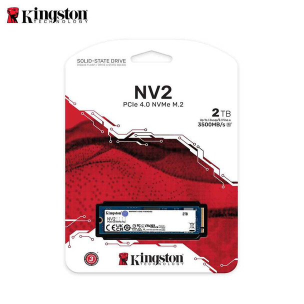 Kingston 2TB NV2 M.2 NVMe SSD, M.2 2280, PCIe4, R/W 3500/2800 MB/s physical Kingston New SNV2S/2000G MemoX