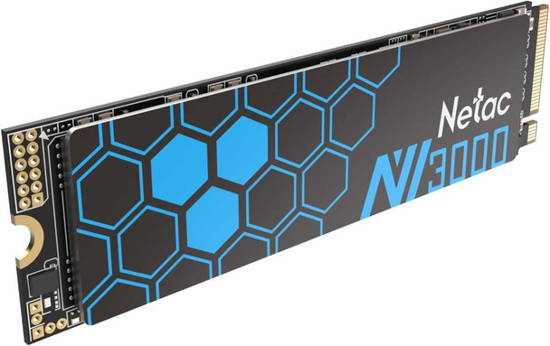 Netac 1TB NV3000 M.2 NVMe SSD, M.2 2280, PCIe3, 3D TLC NAND, R/W 3100/2100 MB/s, 200K/190K IOPS physical Netac New NT01NV3000-1T0-E4X MemoX