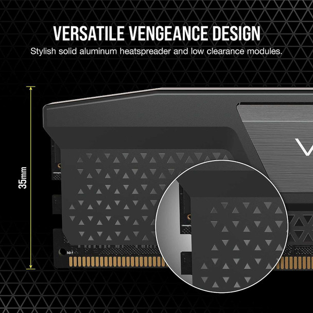 Corsair Vengeance 64GB Kit (2 x 32GB), DDR5, 5200MHz (PC5-41600), CL40, 1.25V, XMP 3.0, PMIC, DIMM Memory physical CORSAIR New CMK64GX5M2B5200C40 MemoX