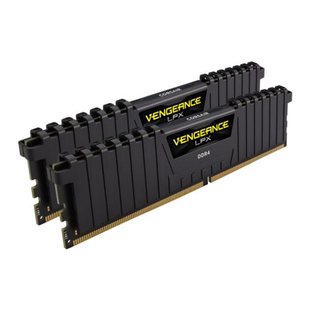 Corsair Vengeance LPX 16GB Kit (2 x 8GB), DDR4, 2666MHz (PC4-21300), CL16, XMP 2.0, DIMM Memory