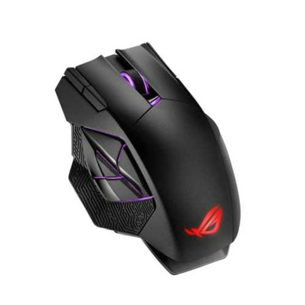 Asus ROG Spatha X Gaming Mouse, Wired/Wireless, 19,000 DPI, 12 Programmable Buttons, RGB LED physical ASUS New 90MP0220-BMUA00 MemoX