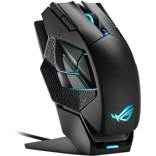 Asus ROG Spatha X Gaming Mouse, Wired/Wireless, 19,000 DPI, 12 Programmable Buttons, RGB LED physical ASUS New 90MP0220-BMUA00 MemoX