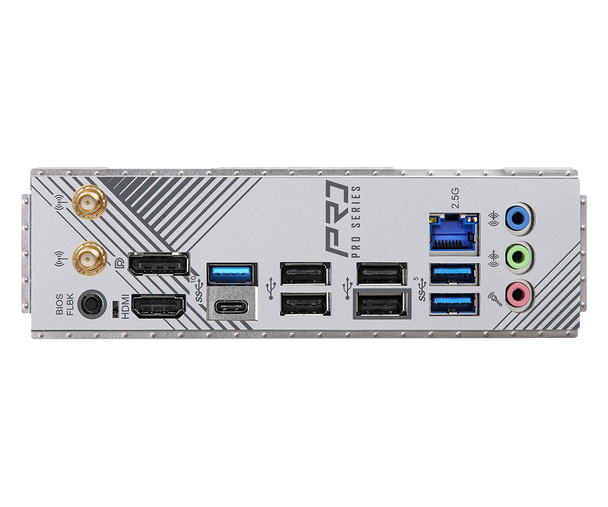 Asrock B650M PRO RS WIFI, AMD B650, AM5, Micro ATX, 4 DDR5, HDMI, DP, 2.5G LAN, Wi-Fi 6E, PCIe4, RGB, 3x M.2 physical ASROCK New B650M PRO RS WIFI MemoX