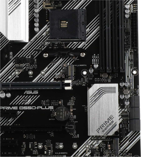 Asus PRIME B550-PLUS, AMD B550, AM4, ATX, 4 DDR4, HDMI, DP, XFire, PCIe4, M.2 physical ASUS New 90MB14U0-M0EAY0 MemoX