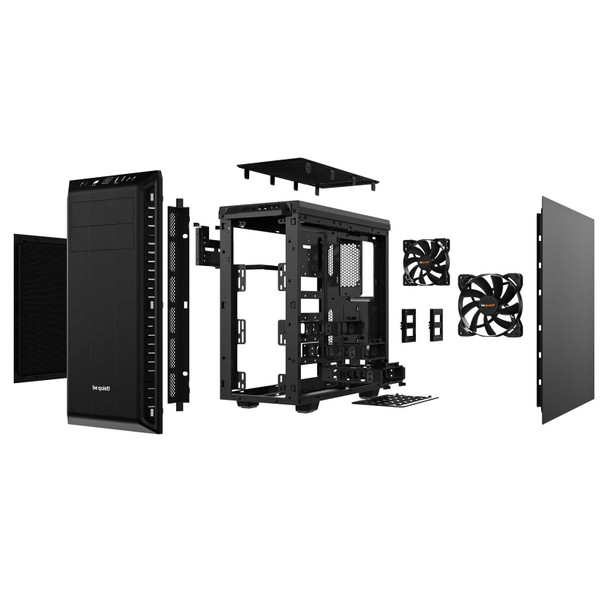 Be Quiet! Pure Base 600 Gaming Case, ATX, 2 x Pure Wings 2 Fans, Black physical BEQUIET New BG021 MemoX