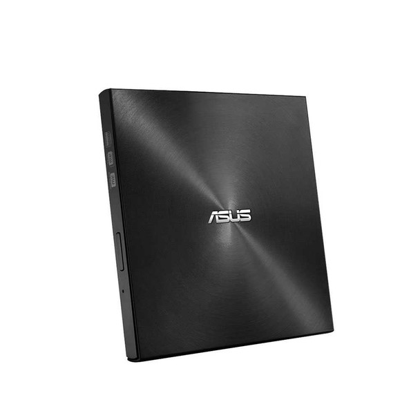 Asus (ZenDrive U9M) External Slimline DVD Re-Writer, USB-A / USB-C, 8x, M-Disc Support, Cyberlink Power2Go 8, Black physical ASUS New 90DD02A0-M29000 MemoX