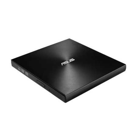 Asus (ZenDrive U9M) External Slimline DVD Re-Writer, USB-A / USB-C, 8x, M-Disc Support, Cyberlink Power2Go 8, Black physical ASUS New 90DD02A0-M29000 MemoX