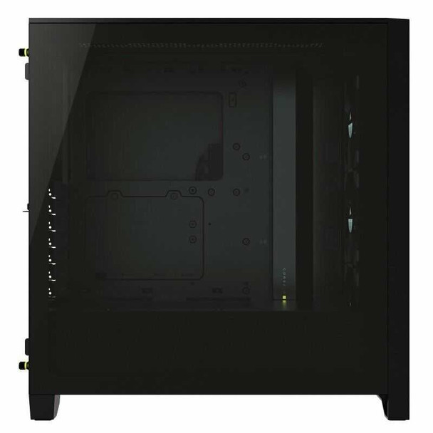 Corsair iCUE 4000X RGB Gaming Case w/ Tempered Glass Window, E-ATX, 3 x AirGuide RGB Fans, Lighting Node CORE included, USB-C, Black physical CORSAIR New CC-9011204-WW MemoX