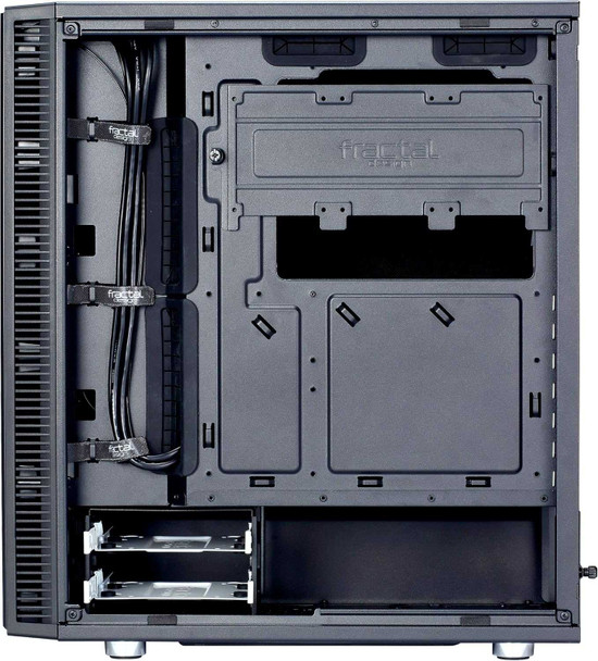 Fractal Design Define C (Black Solid) Quiet Gaming Case, ATX, 2 Fans, ModuVent Technology, PSU Shroud, Optional Top Filter physical FRACTAL New FD-CA-DEF-C-BK MemoX