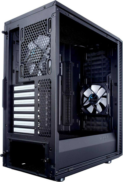 Fractal Design Define C (Black Solid) Quiet Gaming Case, ATX, 2 Fans, ModuVent Technology, PSU Shroud, Optional Top Filter physical FRACTAL New FD-CA-DEF-C-BK MemoX