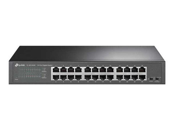 TP-LINK (TL-SG1024D) 24-Port Gigabit Unmanaged Desktop/Rackmount Switch, Steel Case physical TP-LINK New TL-SG1024D MemoX