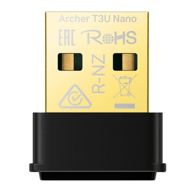 TP-LINK (Archer T3U Nano) AC1300 Wireless Dual Band Nano USB Adapter, MU-MIMO, USB2