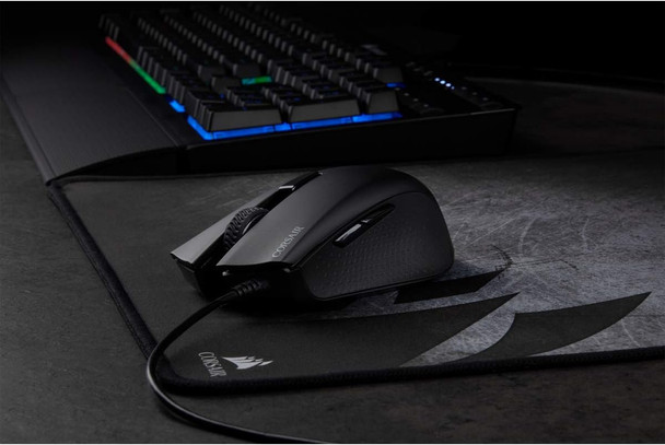 Corsair Harpoon Pro RGB FPS/MOBA Lightweight Optical Gaming Mouse, Omron Switches, 12000 DPI, 6 Programmable Buttons