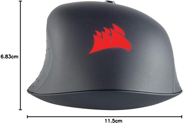 Corsair Harpoon Pro RGB FPS/MOBA Lightweight Optical Gaming Mouse, Omron Switches, 12000 DPI, 6 Programmable Buttons