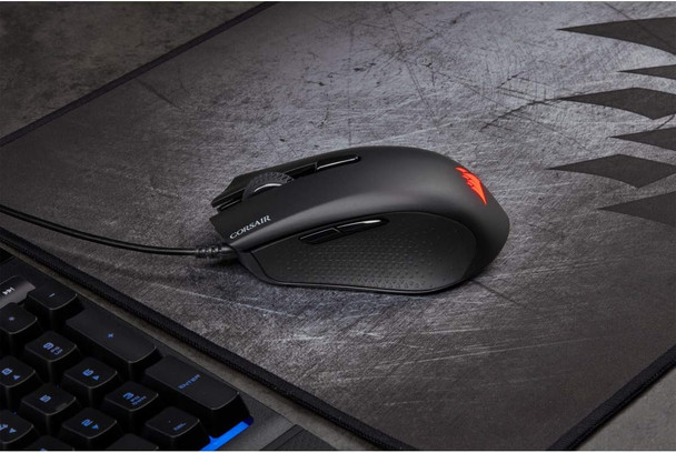 Corsair Harpoon Pro RGB FPS/MOBA Lightweight Optical Gaming Mouse, Omron Switches, 12000 DPI, 6 Programmable Buttons