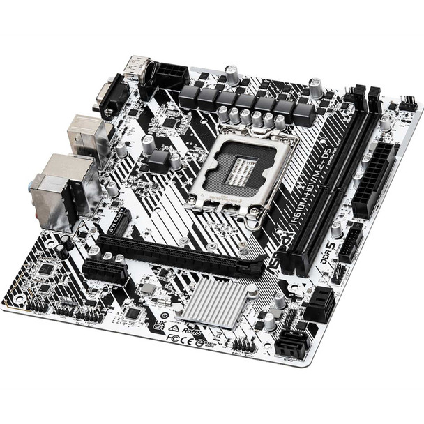 ASRock H610M-HDV/M.2+ D5 Intel LGA1700 DDR5 Micro-ATX Motherboard physical ASROCK New H610M-HDV/M.2+ D5 MemoX