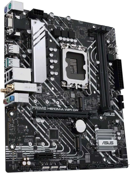 Asus PRIME H610M-A WIFI D4, Intel H610, 1700, Micro ATX, 2 DDR4, VGA, HDMI, DP, Wi-Fi, PCIe4, 2x M.2 physical ASUS New 90MB1C80-M0EAY0 MemoX