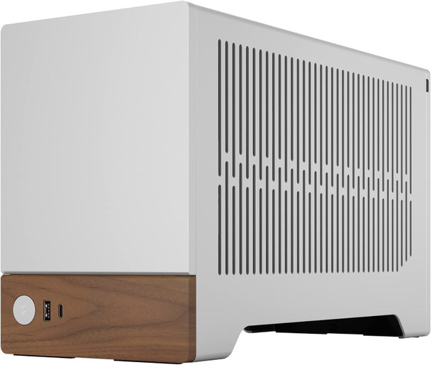 Fractal Design Terra Silver SFF PC Case, Mini ITX, Walnut Front, Anodized Aluminium Exterior, 322mm GPU Support, Requires SFX/SFX-L PSU, USB-C physical FRACTAL New FD-C-TER1N-02 MemoX
