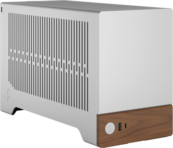 Fractal Design Terra Silver SFF PC Case, Mini ITX, Walnut Front, Anodized Aluminium Exterior, 322mm GPU Support, Requires SFX/SFX-L PSU, USB-C physical FRACTAL New FD-C-TER1N-02 MemoX